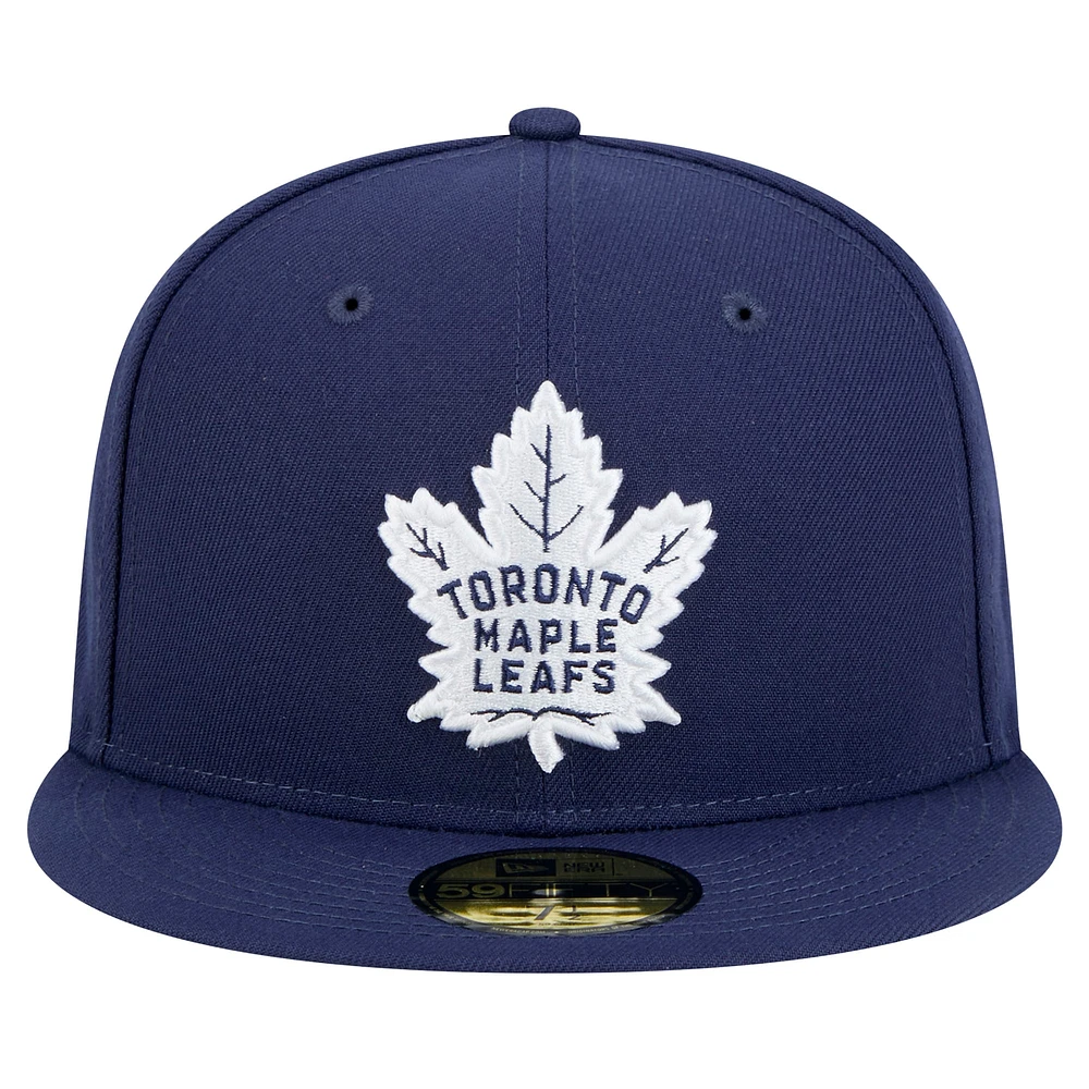 Men's New Era Navy Toronto Maple Leafs Core 59FIFTY Fitted Hat