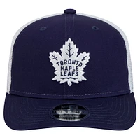 Men's New Era Navy Toronto Maple Leafs Core Trucker 9SEVENTY Stretch-Snap Hat