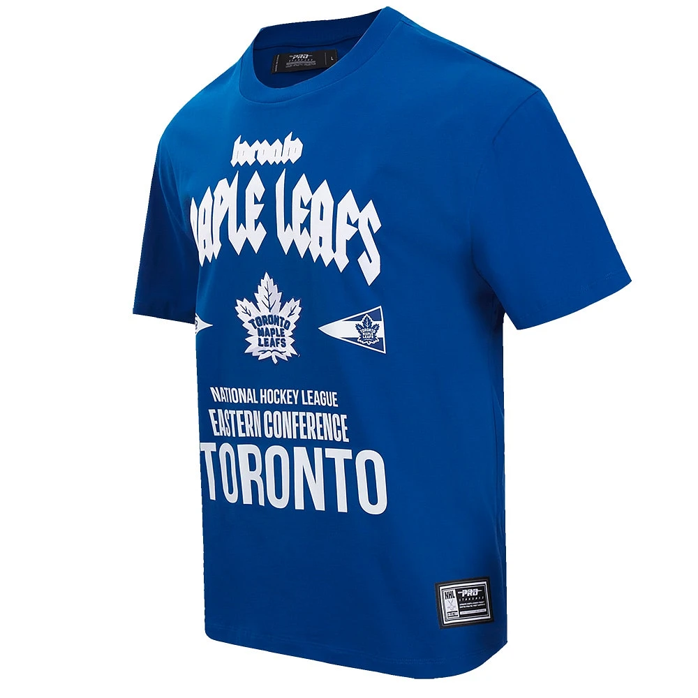 Men's Pro Standard Blue Toronto Maple Leafs Oversized City Tour T-Shirt