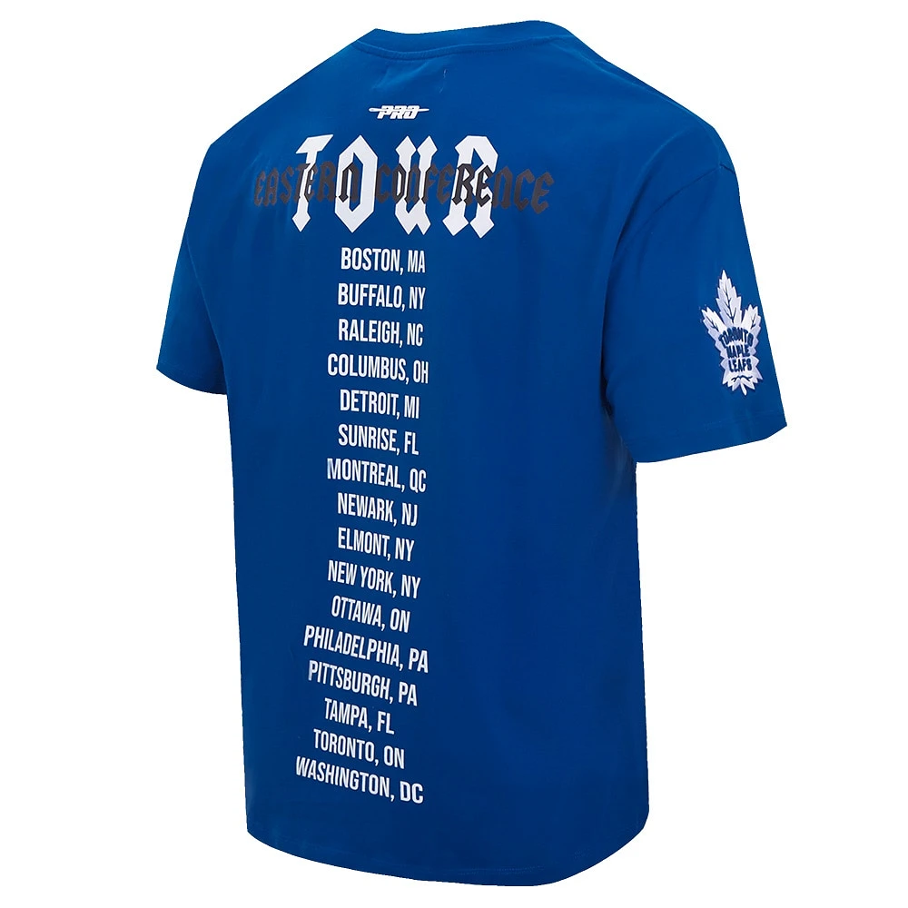 T-shirt surdimensionné City Tour des Maple Leafs de Toronto Pro Standard bleu pour hommes