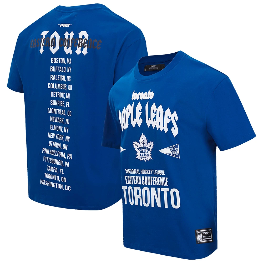 Men's Pro Standard Blue Toronto Maple Leafs Oversized City Tour T-Shirt