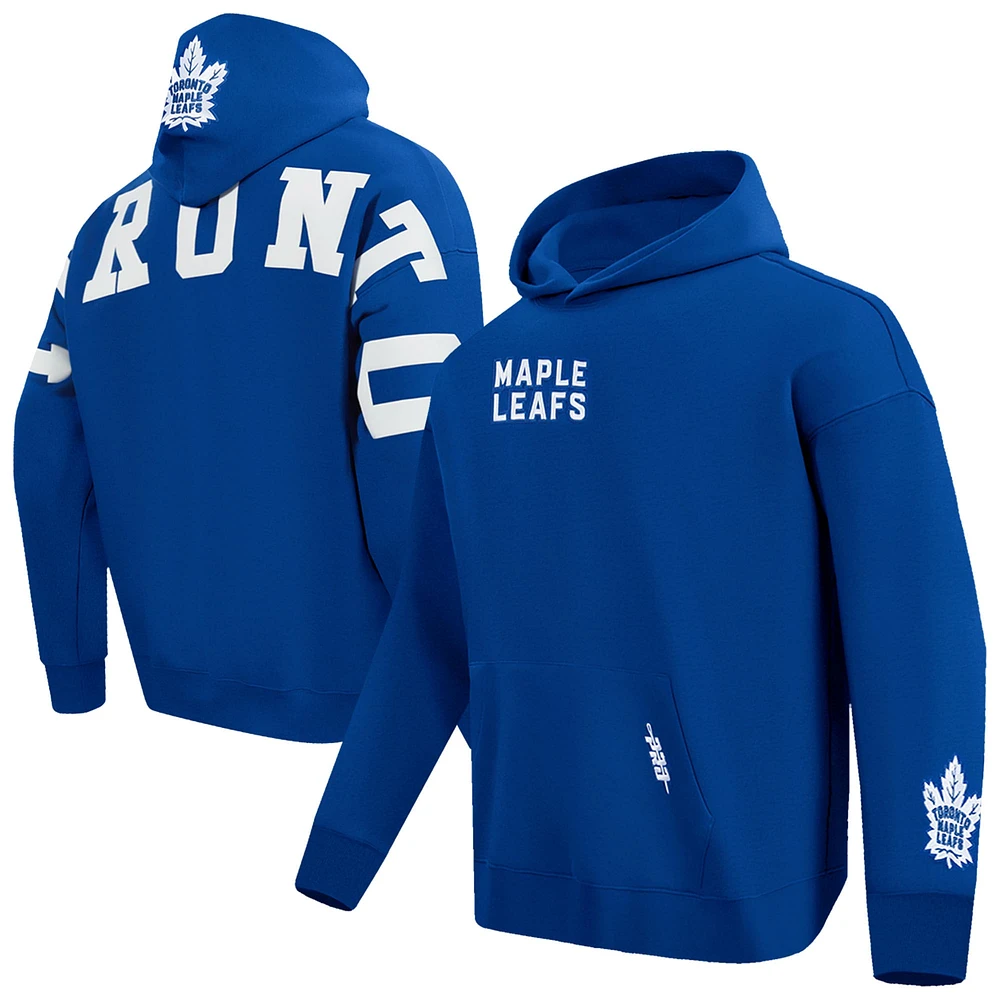 Sweat à capuche épaules tombantes Wingspan Pro Standard bleu pour homme des Maple Leafs de Toronto