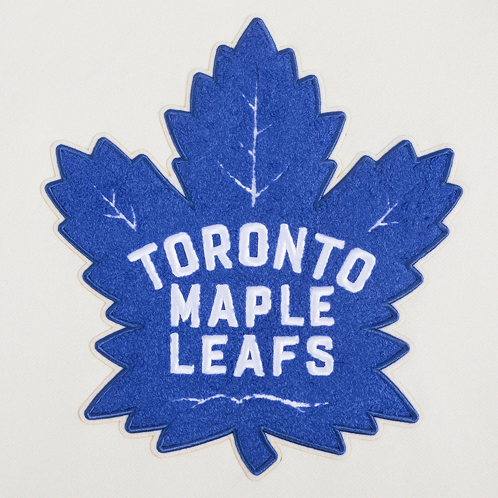 Sweat à capuche classique Pro Standard pour homme, couleur crème, des Maple Leafs de Toronto