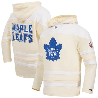 Sweat à capuche classique Pro Standard pour homme, couleur crème, des Maple Leafs de Toronto