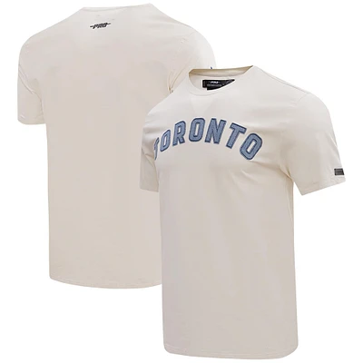 Men's Pro Standard Cream Toronto Maple Leafs Varsity Blues T-Shirt