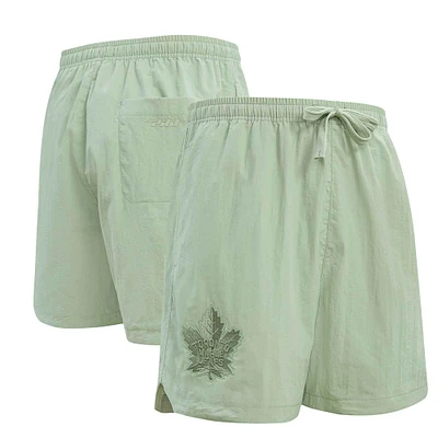 Men's Pro Standard Green Toronto Maple Leafs Neutral Woven Shorts