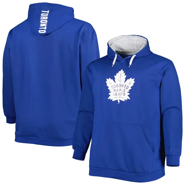 Fanatics Branded Gray Toronto Maple Leafs Heritage Broken Ice Washed Raglan Pullover Hoodie