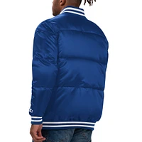 Men's Starter Blue Toronto Maple Leafs Bronx Full-Snap Bubble Jacket