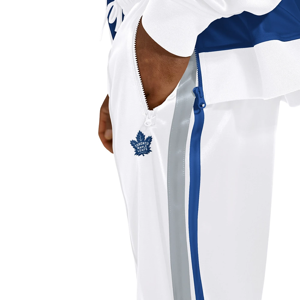 Pantalon de survêtement Frankie Pique Starter blanc des Maple Leafs Toronto pour hommes