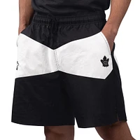 Short de changement ligne Starter x NHL Black Ice noir des Maple Leafs Toronto pour hommes