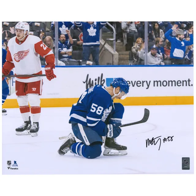 Lids Travis Dermott Toronto Maple Leafs Fanatics Authentic Autographed 16  x 20 Blue Jersey Goal Celebration Photograph