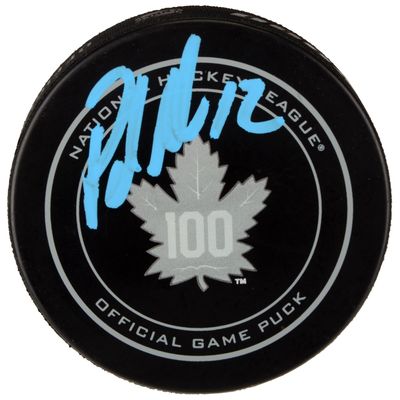 Patrick Marleau Toronto Maple Leafs Autographed 100th Anniversary Season Official Game Puck