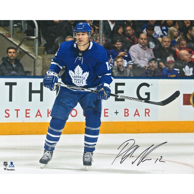 Patrick Marleau Toronto Maple Leafs Photographie de patinage en maillot bleu de 16 po x 20 po autographiée