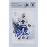 Patrick Marleau Toronto Maple Leafs Autographié 2017-18 Upper Deck SP Authentique #35 Beckett Fanatics Witnessed Authentifié 10 Carte
