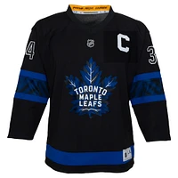 Maillot de joueur réplique noir Auston Matthews des Maple Leafs de Toronto pour enfants d'âge préscolaire