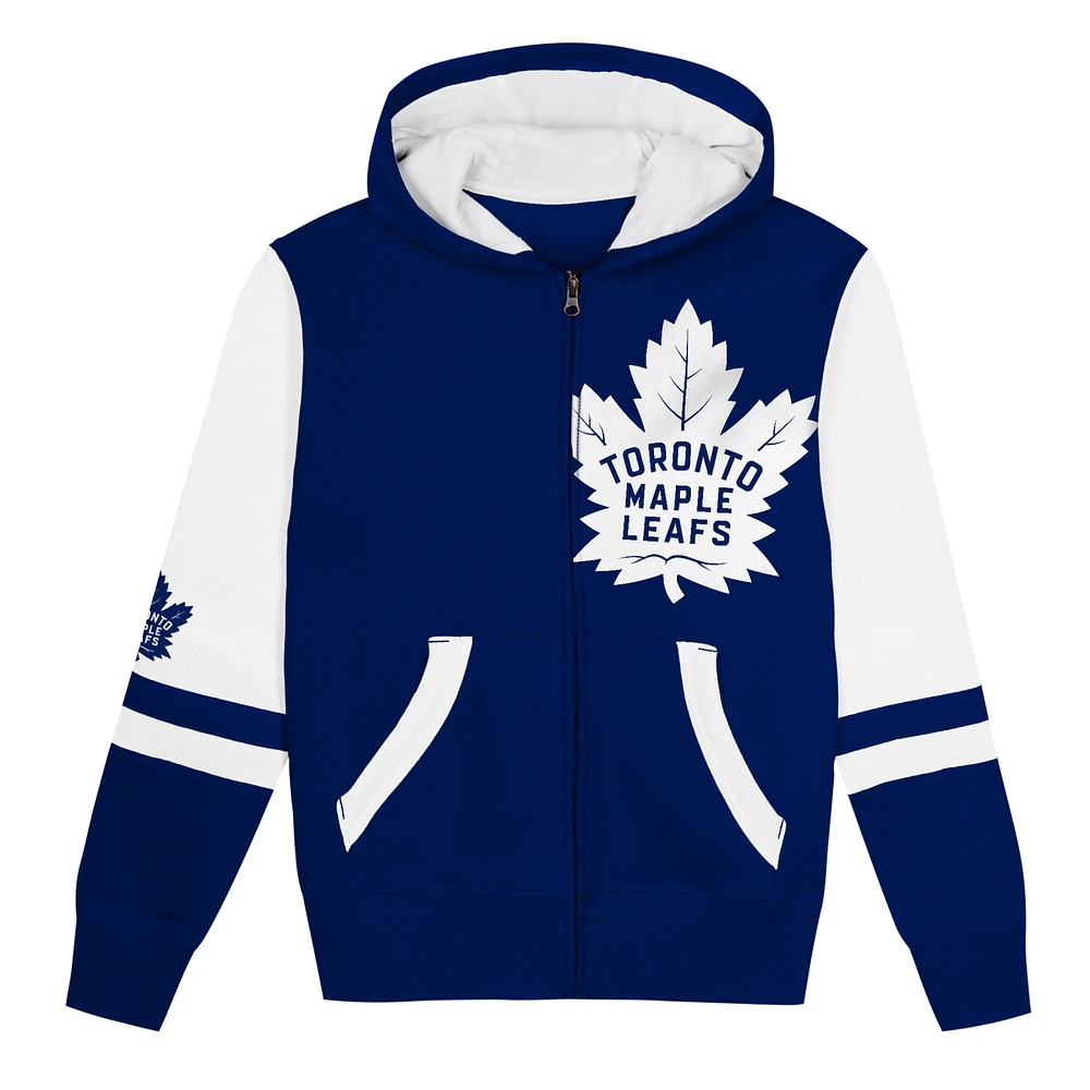 Preschool Blue Toronto Maple Leafs Face Off Full-Zip Hoodie