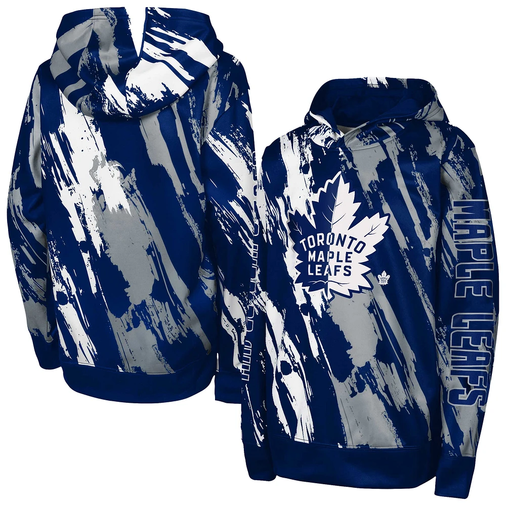 Sweat à capuche bleu pour enfant d'âge préscolaire des Maple Leafs de Toronto Master Snipe