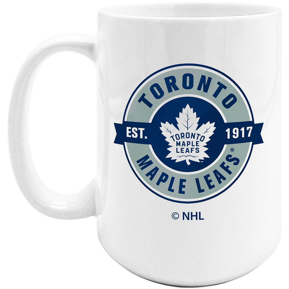 Le Sports Vault Maple Leafs de Toronto 15 oz. Tasse à café sublimée