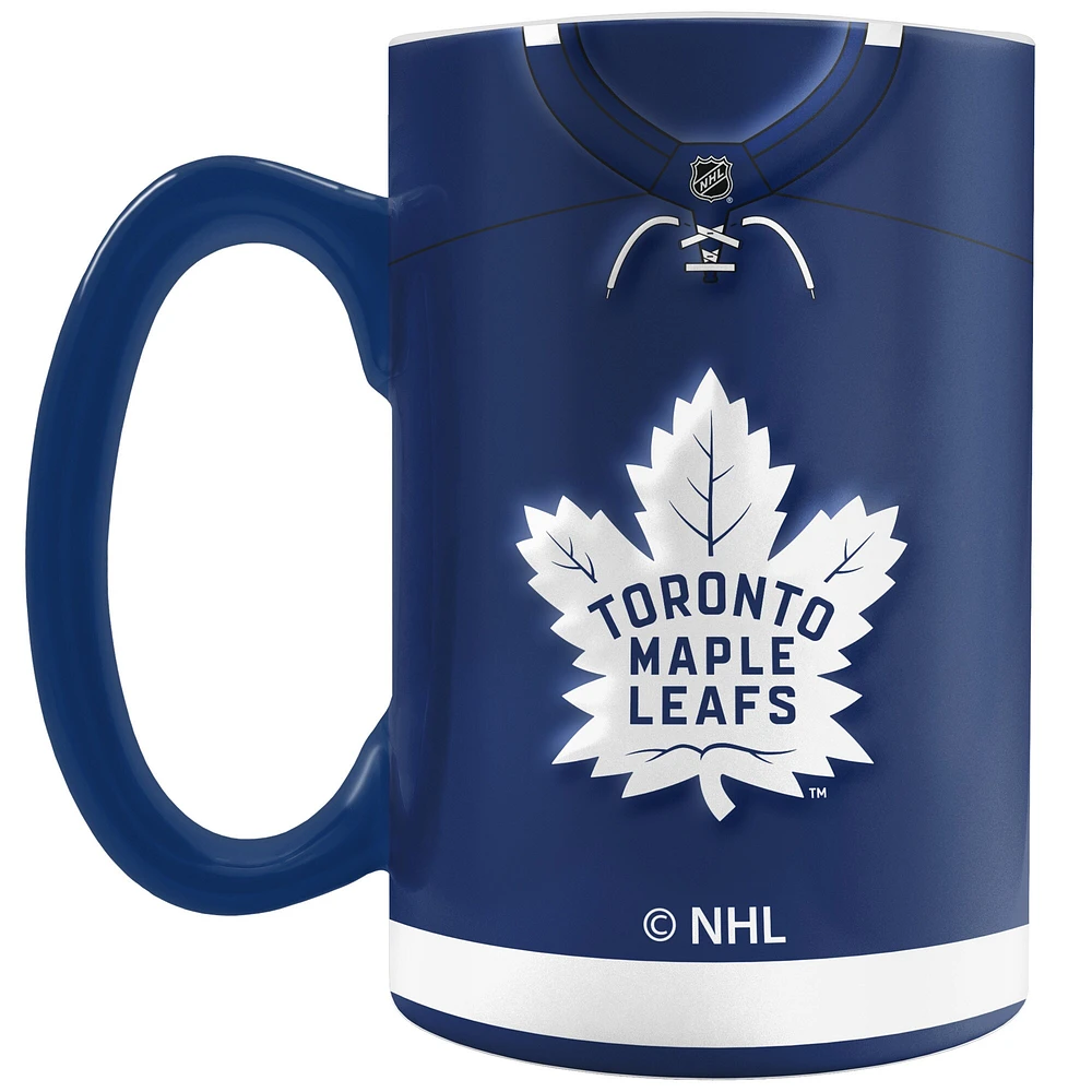 The Sports Vault Maple Leafs de Toronto 20 onces. Tasse sculptée en jersey