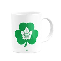 The Sports Vault White Maple Leafs de Toronto 2021 Saint-Patrick - 11 oz. Lot de 2 tasses à café