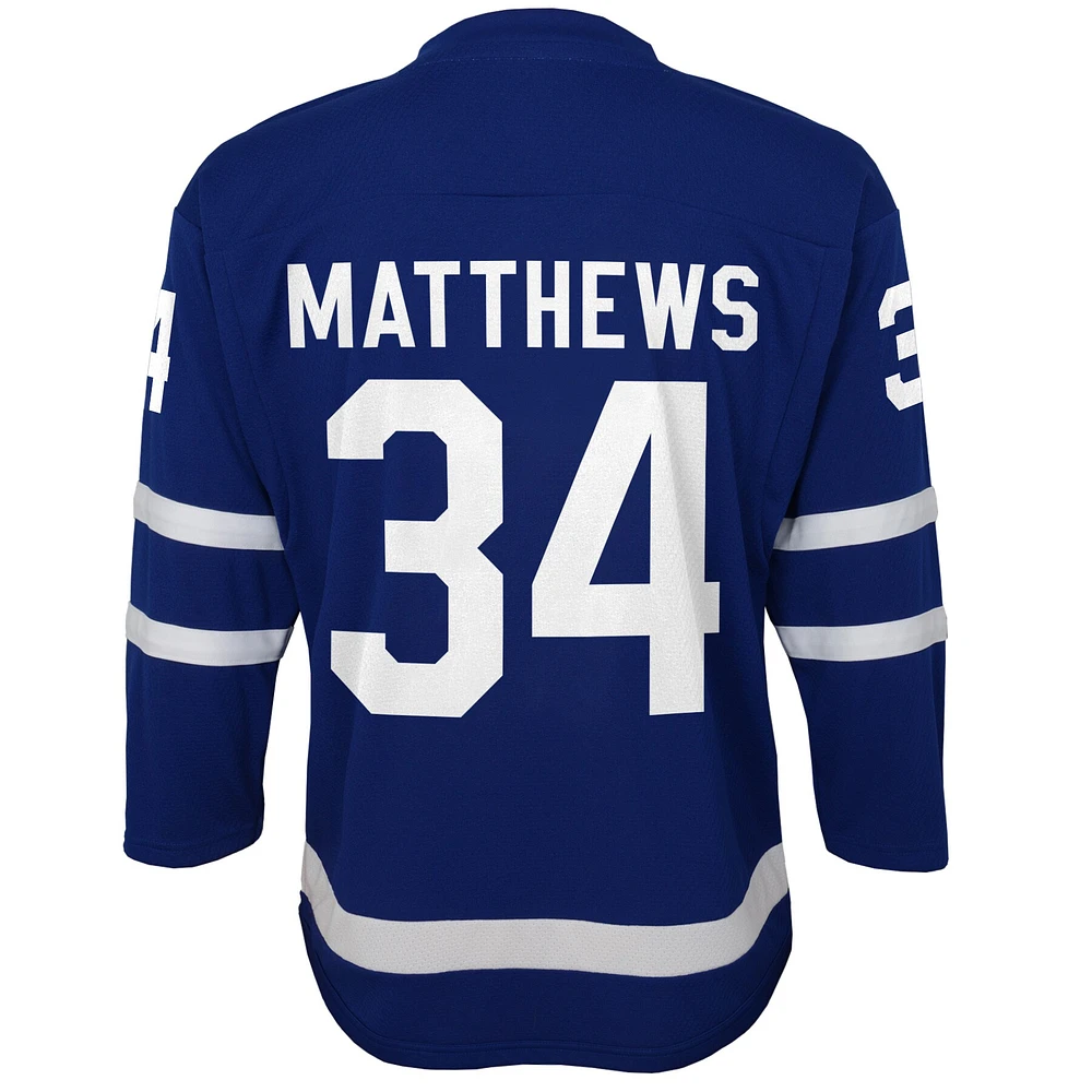 Maillot de joueur réplique noir Auston Matthews des Maple Leafs de Toronto pour tout-petit