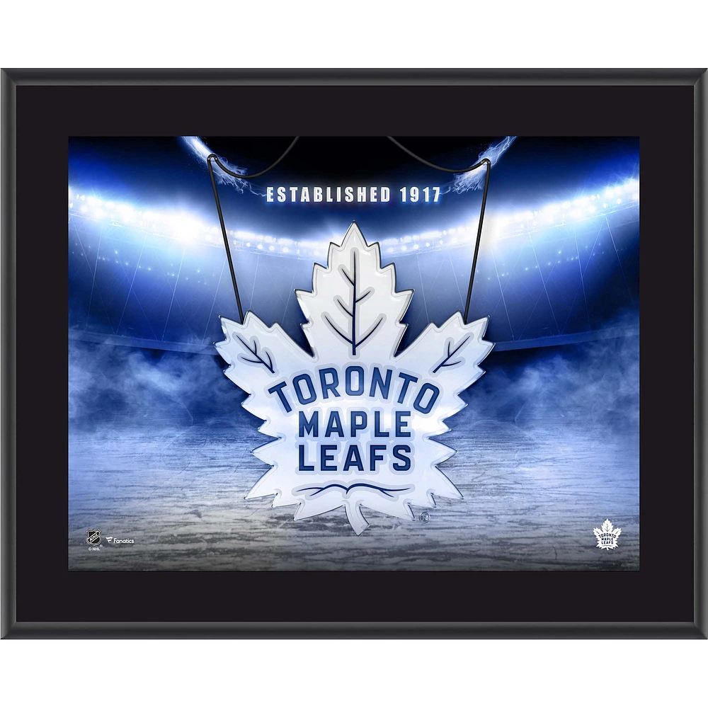 Toronto Maple Leafs 10.5" x 13" Horizontal Team Logo Sublimated Plaque