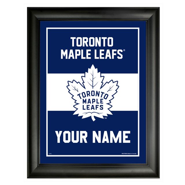 Cadre d'équipe personnalisé de 12 po x 16 po des Maple Leafs de Toronto