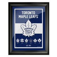 Toronto Maple Leafs 12'' x 16'' Team Tradition Framed - Artwork