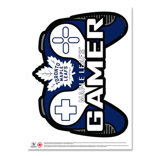 Maple Leafs de Toronto - Décalcomanie murale 16'' x 22'' Controller Gamer