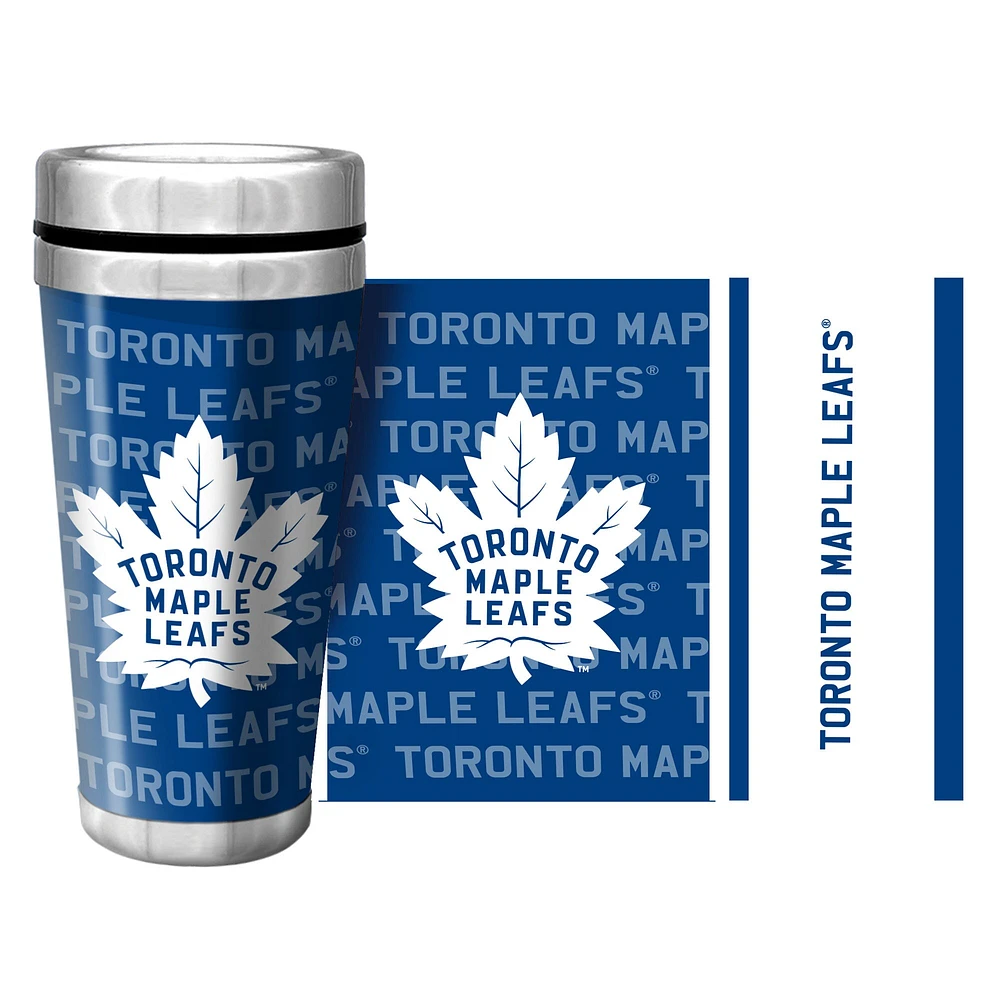 Maple Leafs de Toronto 16oz. Tasse de voyage avec papier peint complet