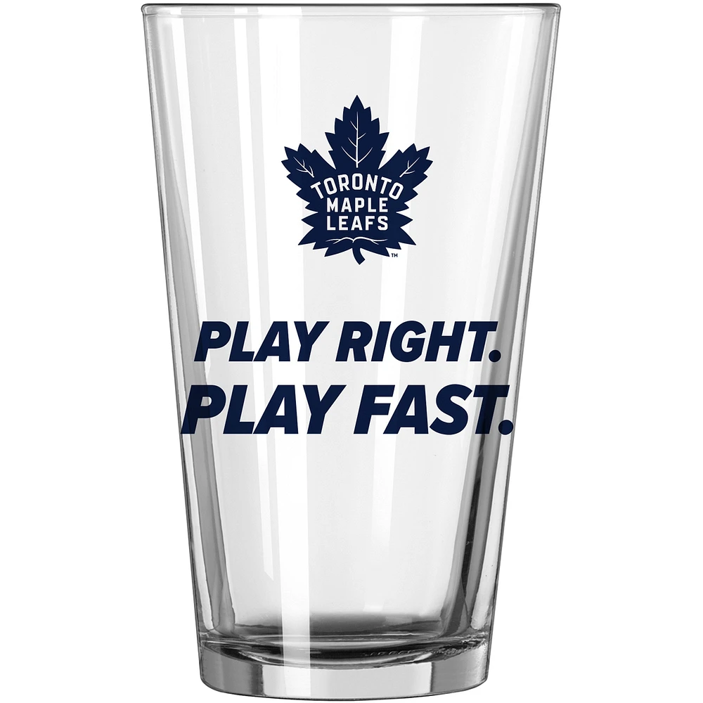 Toronto Maple Leafs 16oz. Team Slogan Pint Glass