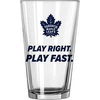 Toronto Maple Leafs 16oz. Team Slogan Pint Glass