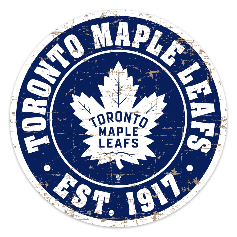 Toronto Maple Leafs 22'' Distressed Logo Wall Sign