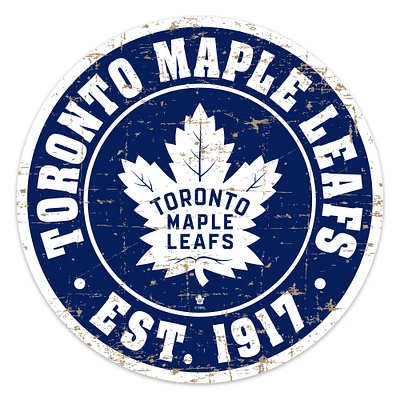 Toronto Maple Leafs 22'' Distressed Logo Wall Sign