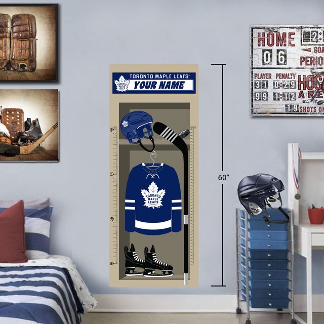 Maple Leafs de Toronto - Tableau de croissance repositionnable personnalisé 24'' x 60''