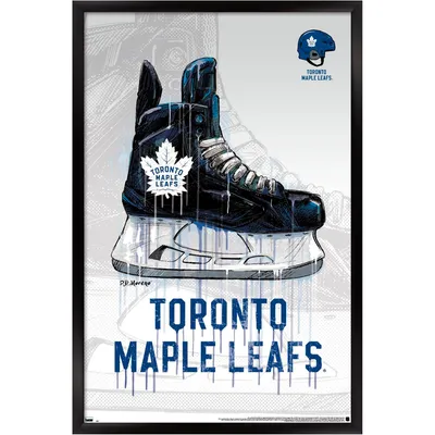 Toronto Maple Leafs 35.75'' x 24.25'' Framed Skate Poster