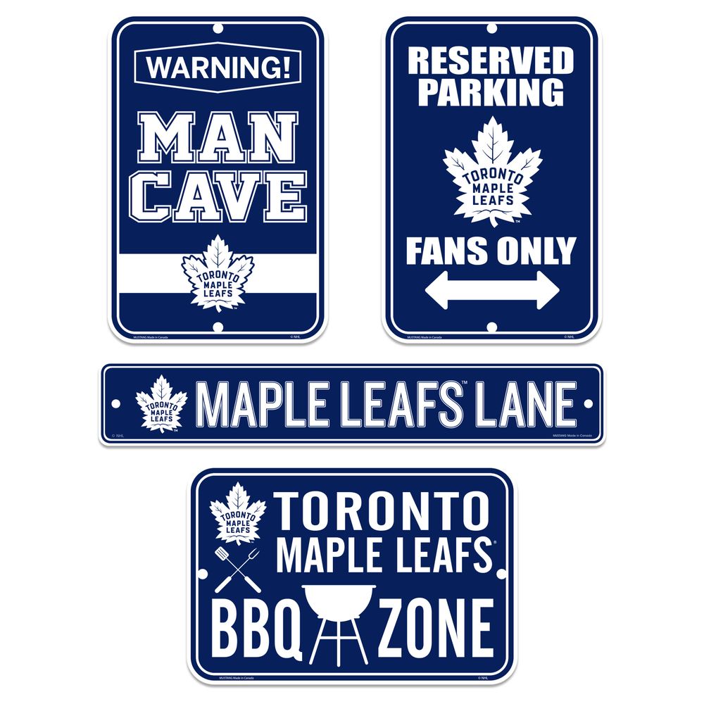 Toronto Maple Leafs 4-Piece Fan Sign - Set