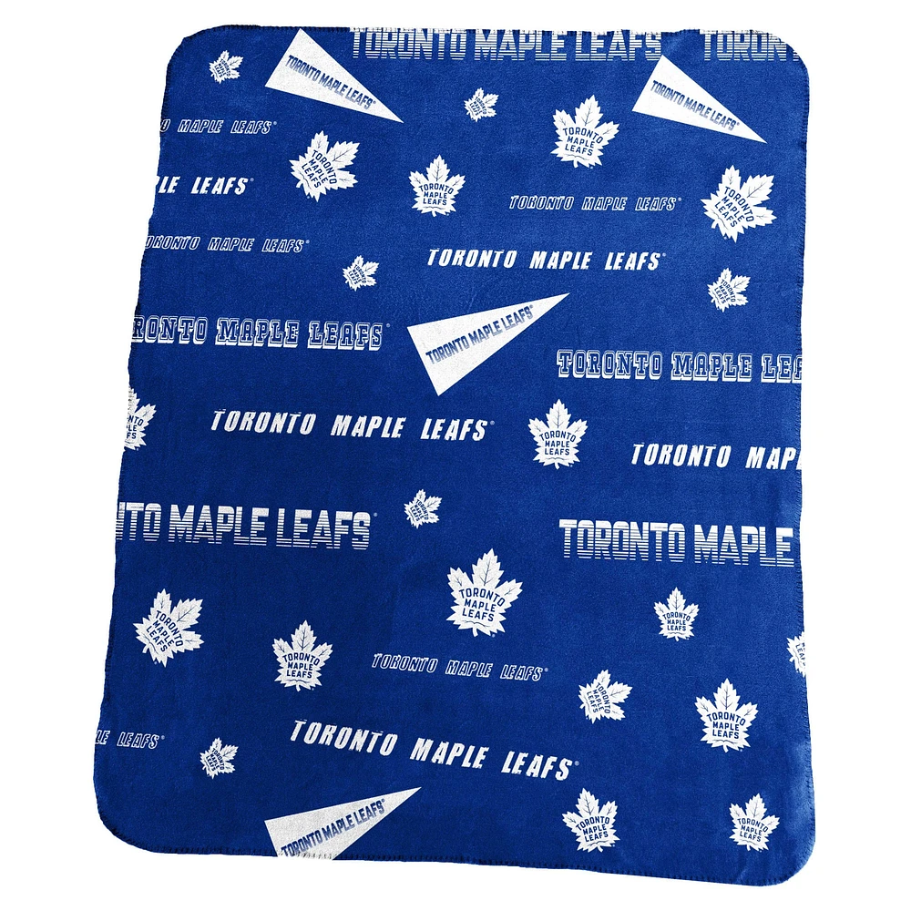 Couverture polaire classique 50" x 60" des Maple Leafs de Toronto