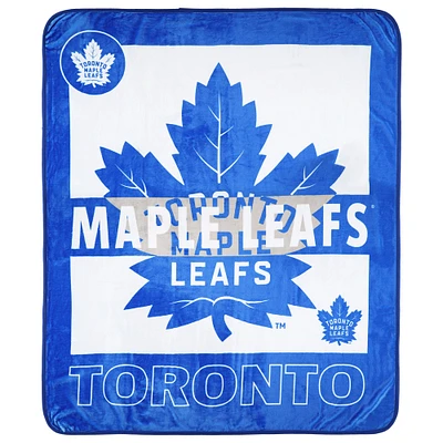 Couverture Raschel 50" x 60" des Maple Leafs de Toronto