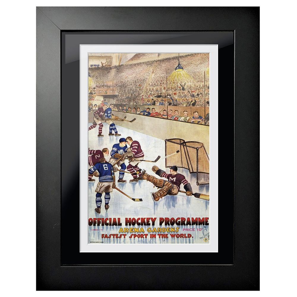 Toronto Maple Leafs Arena Gardens - 12'' x 16'' Framed Program Cover