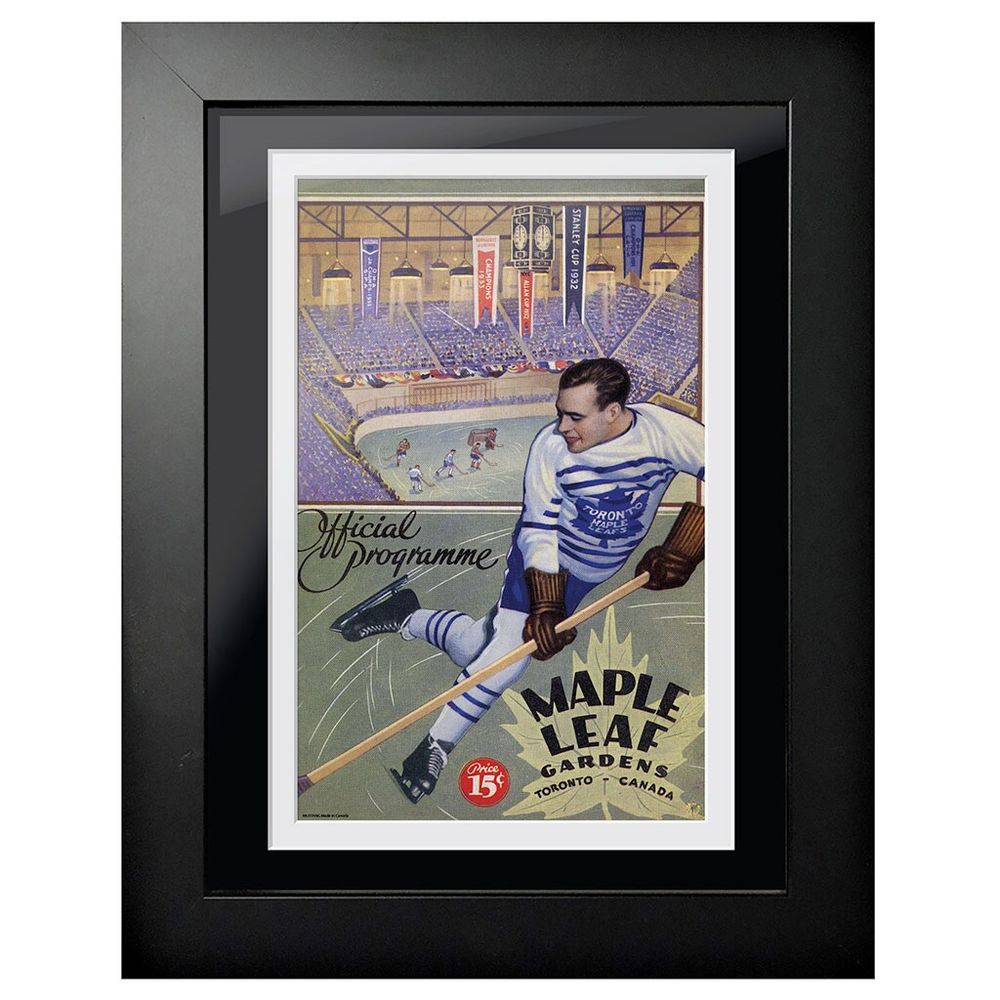 Toronto Maple Leafs Maple Leaf Gardens Arena - 12'' x 16'' Framed Program Cover