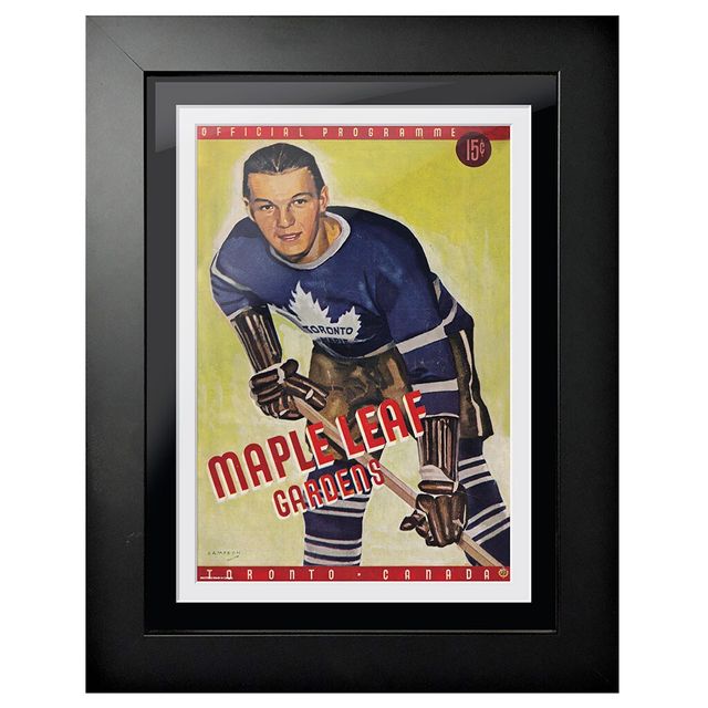 Toronto Maple Leafs Maple Leaf Gardens Canada Edition - Couverture de programme encadrée 12'' x 16''