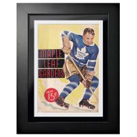 Toronto Maple Leafs Maple Leaf Gardens Fast Stop - 12'' x 16'' Framed Program Cover