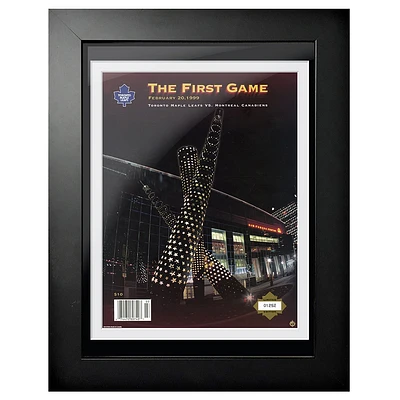 Toronto Maple Leafs Maple Leaf Gardens First Game - 12'' x 16'' Framed Program Cover