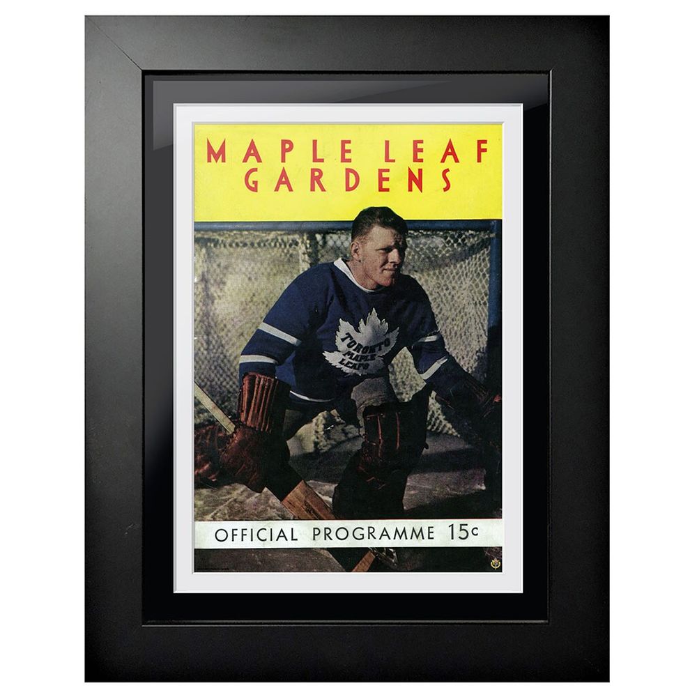 Toronto Maple Leafs Maple Leaf Gardens Goalie Edition - 12'' x 16'' Framed Program Cover