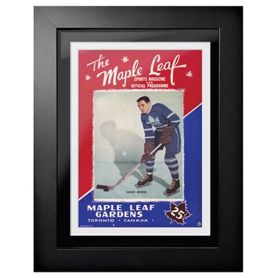 Toronto Maple Leafs Maple Leaf Gardens Howie Meeker - 12'' x 16'' Framed Program Cover