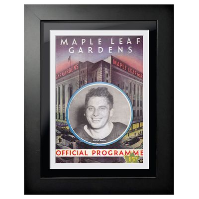 Toronto Maple Leafs Maple Leaf Gardens Player - 12'' x 16'' Framed Program Cover