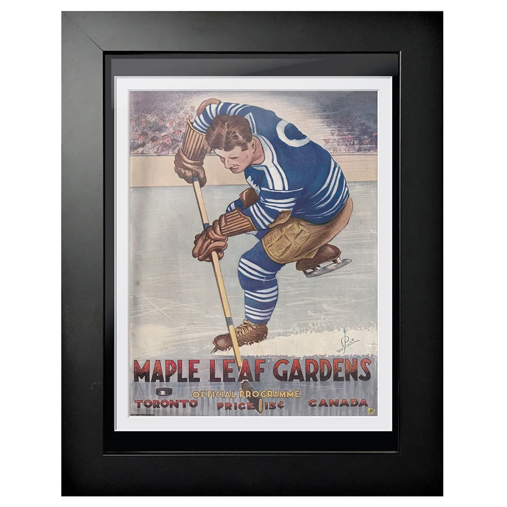 Toronto Maple Leafs Maple Leaf Gardens Slapshot - Couverture de programme encadrée 12'' x 16''