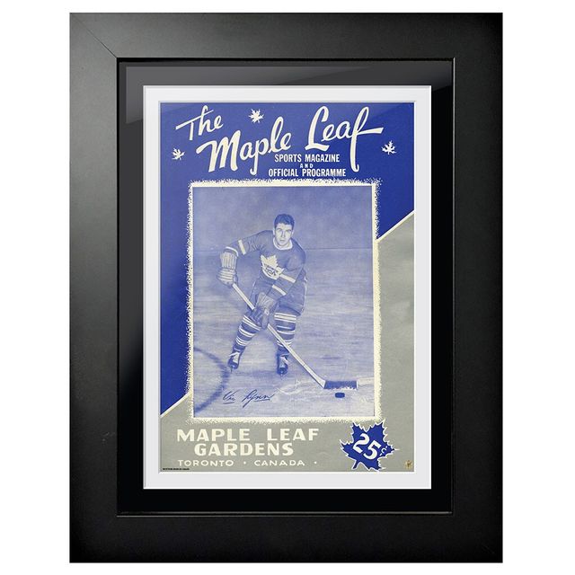 Toronto Maple Leafs Maple Leaf Sports Magazine - Couverture de programme encadrée de 12 '' x 16 ''