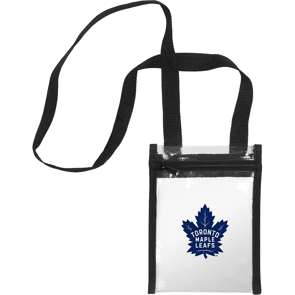 Sac fourre-tout à bandoulière transparent To Go des Maple Leafs de Toronto